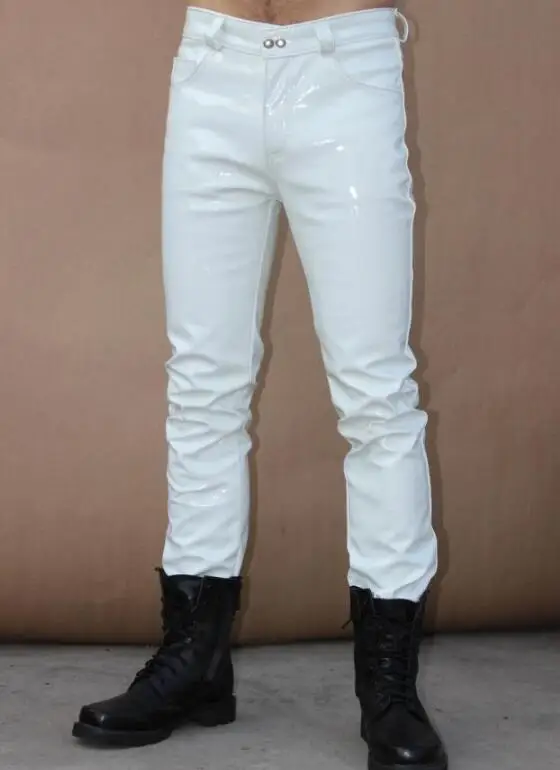 Мужские классические легкие брюки из ПУ кожи 29 39|fashion pants|leather pants fashionpants fashion |
