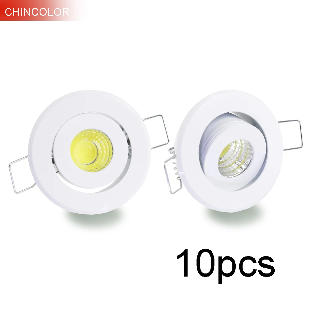 Регулируемый Светодиодный точечный светильник миниатюрный Точечный 3 Вт COB