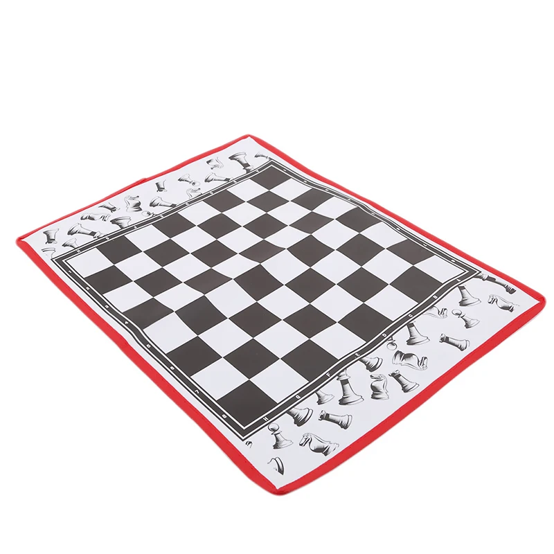 Детские пазлы игрушка черно-белая Нетканая ткань можно сложить Chesses с шахматной