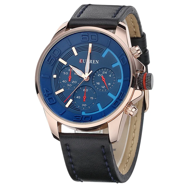 Новое поступление Curren часы модные мужские кварцевые кожаные для мужчин