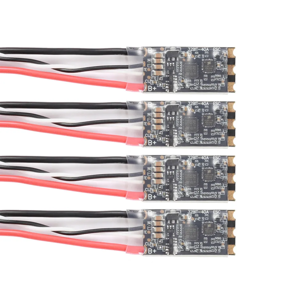 4 шт./лот NIDICI 40A 32bit BLHELI 32 Dshot1200 (3 6 S) ESC с RGB LED совместимым 2205 бесщеточным двигателем