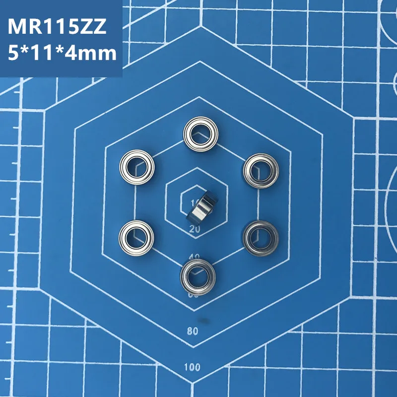 

Бесплатная доставка, высокое качество, 10 шт., MR115ZZ 5*11*4 мм MR115Z, миниатюрный шарикоподшипник с глубоким желобом, герметичная металлическая ста...