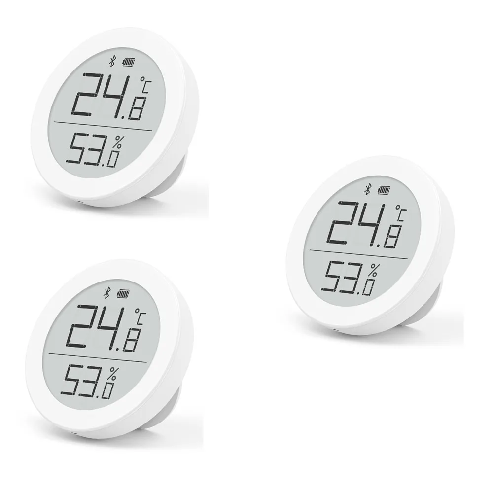 3pcs Оптом Xiao mi ClearGrass цифровой Bluetooth термометр гигрометр 0~ 50 электронные чернила экран данных автоматическая запись с mi APP - Цвет: 3pcs