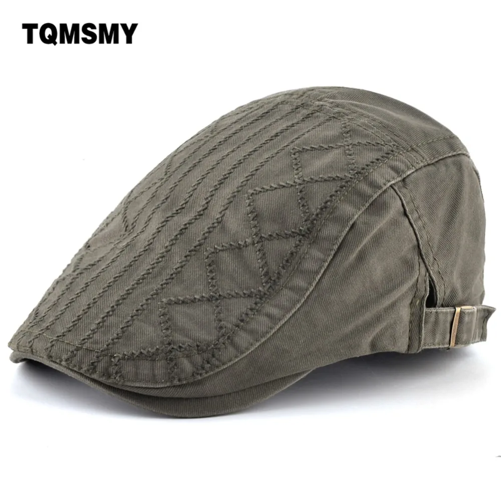 TQMSMY зимний хлопковый берет с вышивкой для мужчин и женщин кепки газетчика Кепка