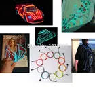 Новинка, Светодиодная лента, игрушка, гибкая, 1 м, провод EL, трубка, неоновая нить, холодсветильник, светящаяся модель автомобиля, Декор, USB-драйвер