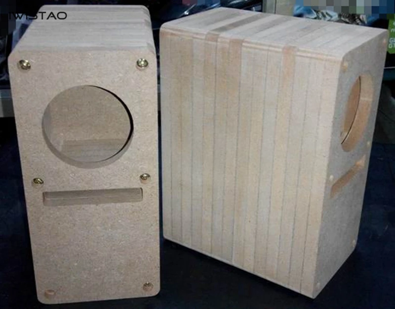 IWISTAO HIFI 2 дюймов лабиринт полный спектр динамик пустой шкаф 1 пара МДФ деревянная доска без клея дизайн