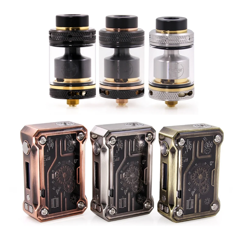 Оригинальный Teslacigs Telsa панк 220 Вт box mod Kit с горячей coilart mage v2 rta 3 5 мл 24 Диаметр бак