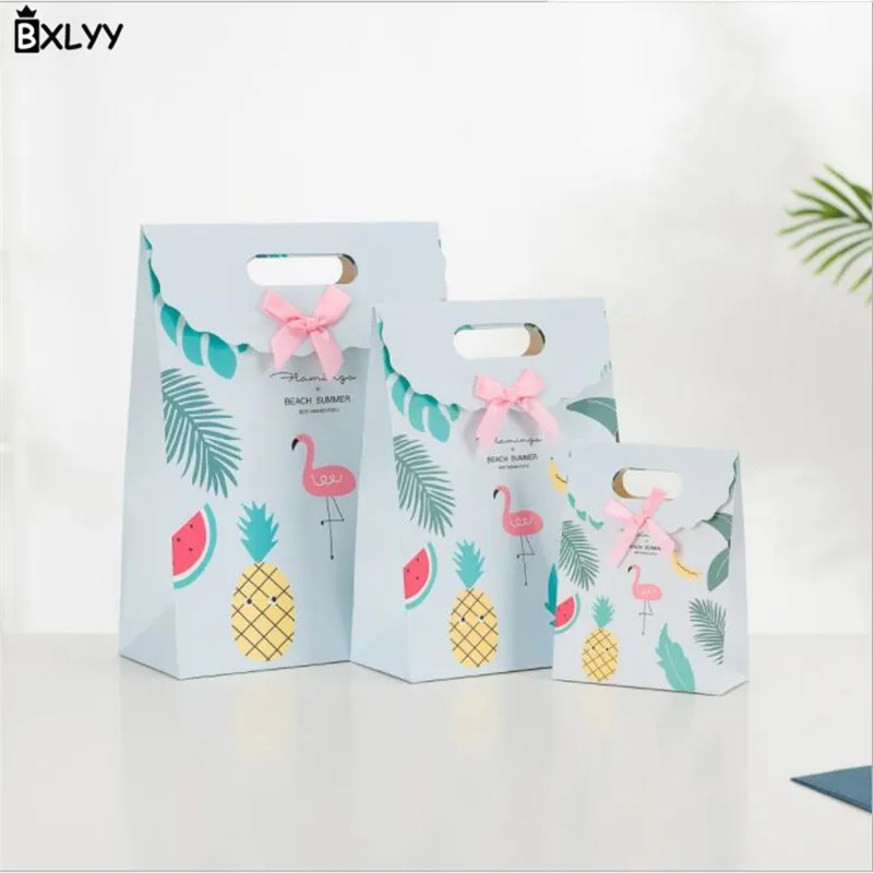Bxlyy Фламинго Подарочная сумка самоклеящийся пакет для конфет вечерние Декор подарок вечеринка по случаю Дня Рождения, товары для свадьбы подарки для гостей подарок Box.7