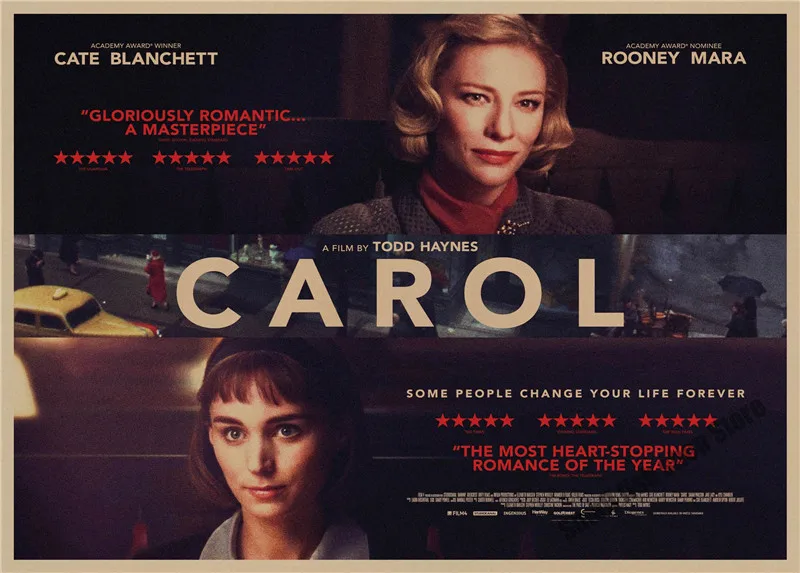 Carol ретро плакат, крафт-бумага, бумага для бара, кафе, домашний Декор, живопись, наклейка на стену