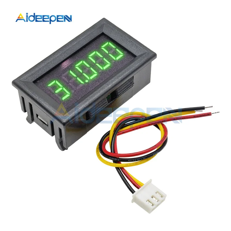 DC 0-33,000 V 3 провода 5-битов 0,36 дюйма светодиодный цифровой вольтметр 3V 5V 12V 24V детектор напряжения тестер для автомобиля мотоцикла