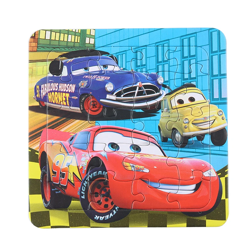 Дисней car3 McQueen лед и снег тема мультфильм головоломка обучающая игрушка Анна Эльза развивающие игрушки Детский подарок на день рождения