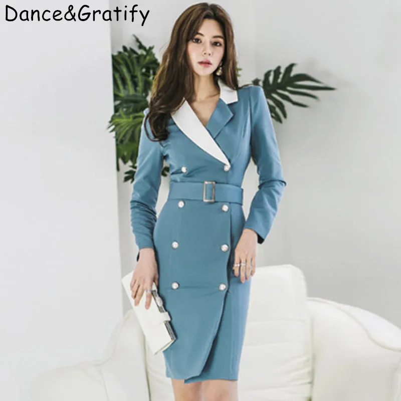 Весенние элегантные вечерние офисное платье Карандаш Платья женские с длинным