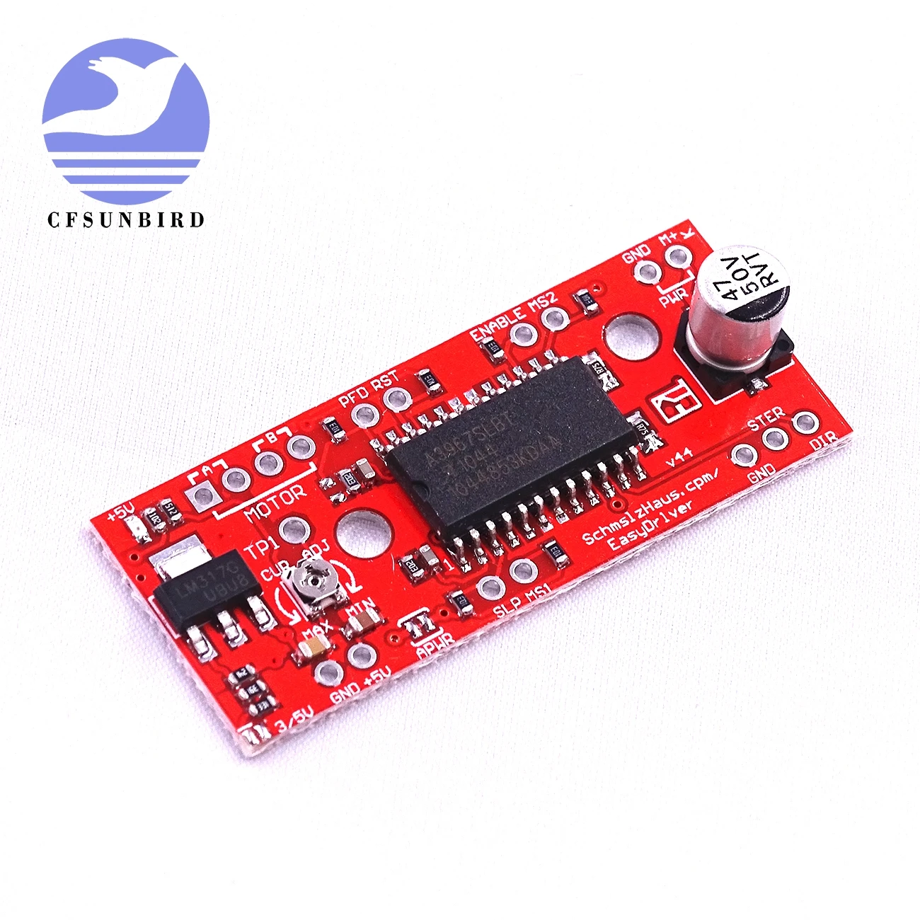 CFsunbird A3967 шаговый двигатель EasyDriver Драйвер двигателя V44 для arduino макетная плата 3D