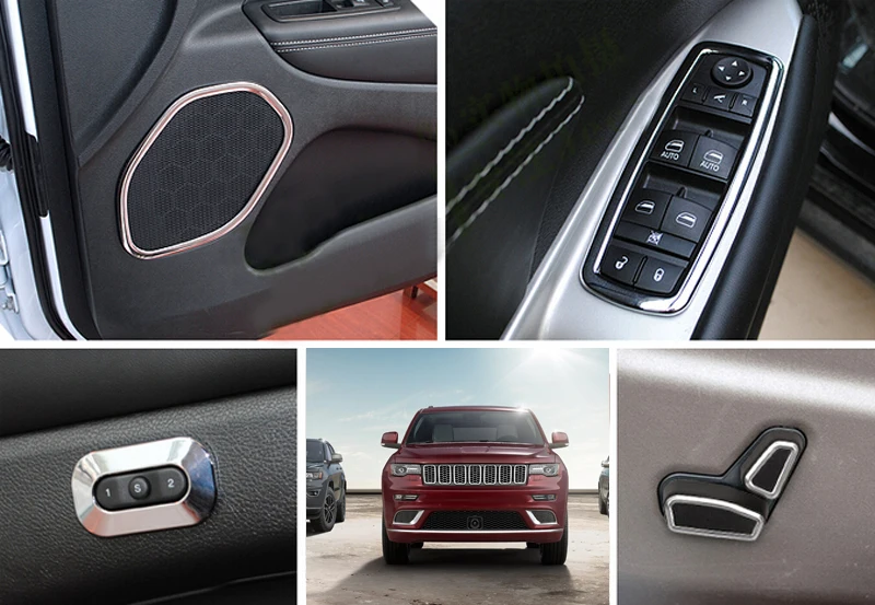 

Car-Styling Accessories Interior Whole Kit Decor Cover Trims For Jeep Grand Cherokee 2011 - 2013 2014 2015 2016 2017 2018