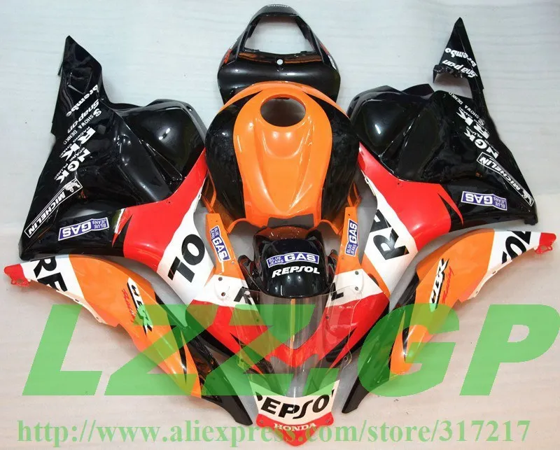 

OEM injection Fairings for REPSOL HONDA CBR600RR F5 09 10 CBR600 RR 2009 2010 CBR 600 RR 09 10 11 12 orange black red body LZZ.G