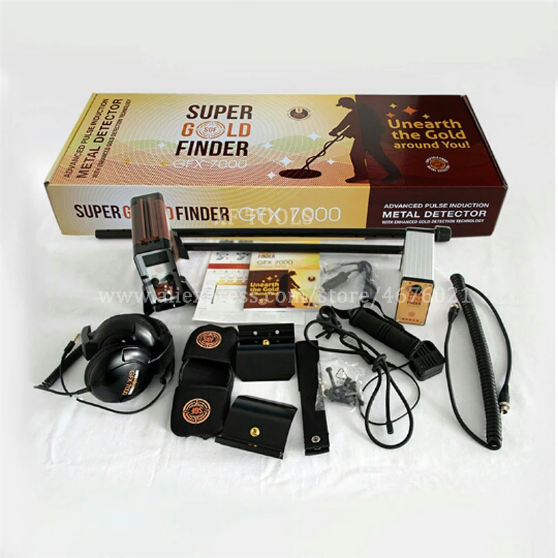 GFX7000 Супер чувствительный металлоискатель Treature Hunt Long Range Deep Gold Mining Finder импульсная