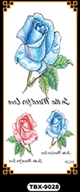 Водонепроницаемый Временные татуировки Henna tatuajes Tatouage temporaire Femme Rose Wintersweet BLUELOVER