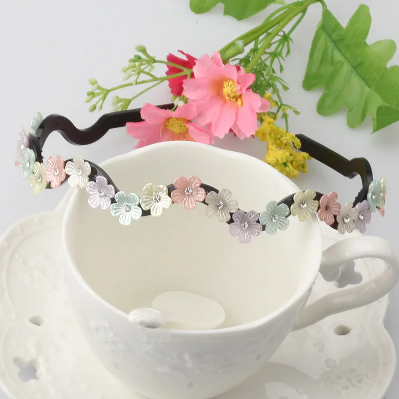 Новинка Детские аксессуары для волос обруч с цветками девочек цветочный