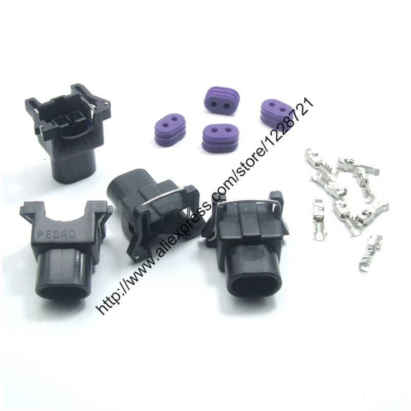 10 компл./лот 2Pin подходит для Delphi EV1 быстроразъемный женский автомобильный