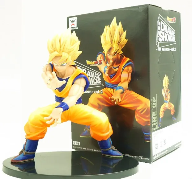 Goku in box Dragon Ball Z 13 см пикколо Супер Saiyan сон Гохан метка эркюля пикколо ПВХ фигурка Broly Сон Гоку Драконий шар модель игрушки - Цвет: Goku in box