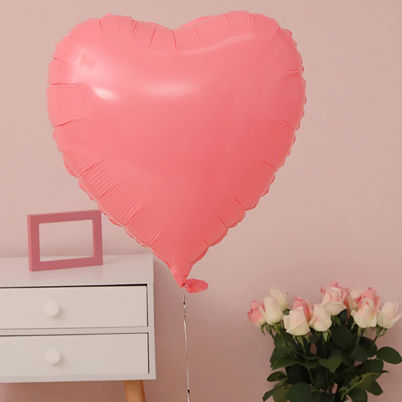 Pink heart shape 5 шт. 18 дюймов Гелиевый шар Звезда Сердце Форма свадьба большие алюминиевые фольги Воздушные шары праздничные украшения надувной подарок - Цвет: Pink heart shape