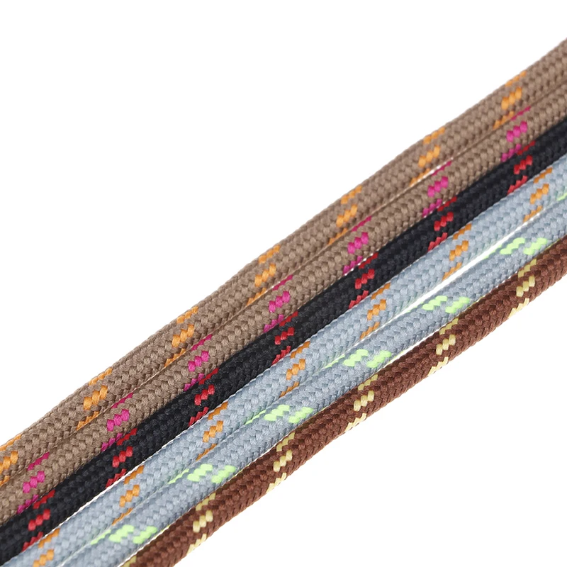 2 пары круглых полосатых двухцветных шнурков для мужчин и женщин унисекс