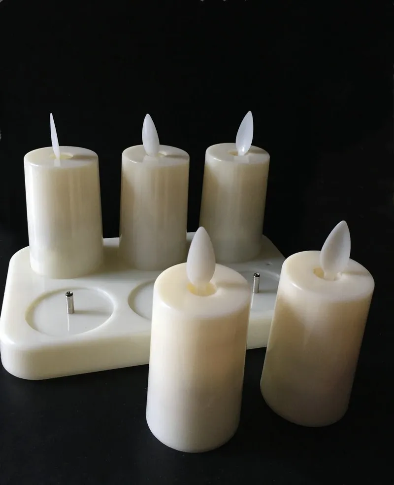 Набор из 6 Перезаряжаемые качается перемещение фитиль свечи TeaLight мерцающие