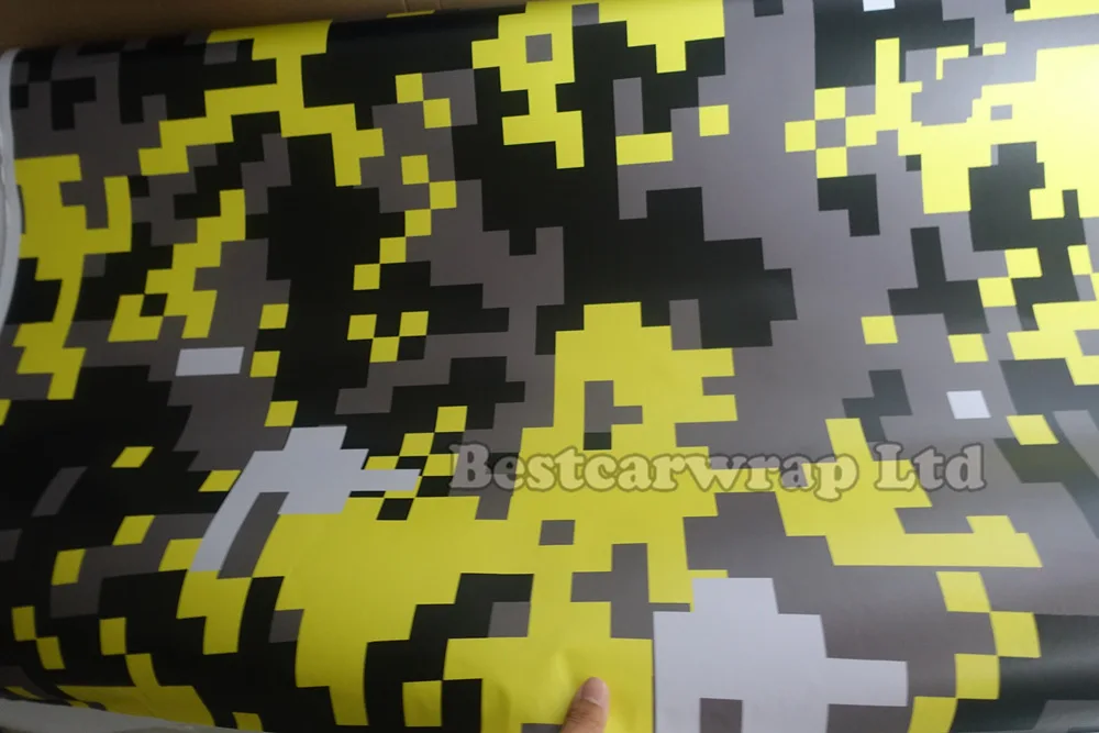 Желтый &quotТигр&quot Камуфляж виниловая пленка для оклеивания автомобилей