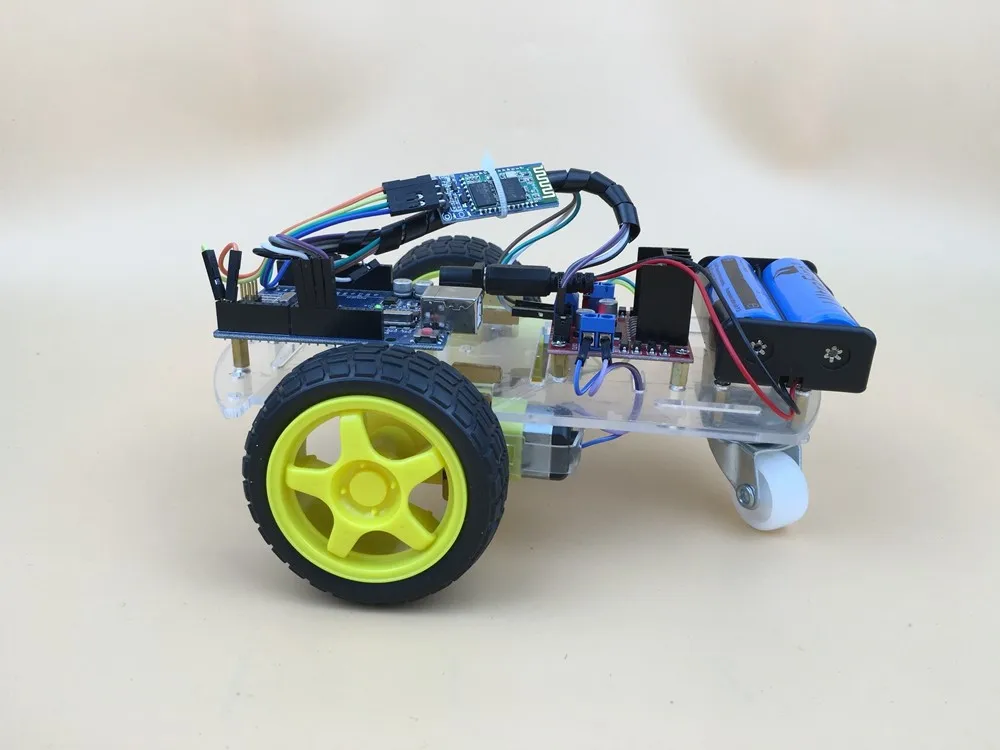 Синий автомобиль Arduino uno+ L298N+ HC-06+ Android APK набор "сделай сам" для чайник sinoning