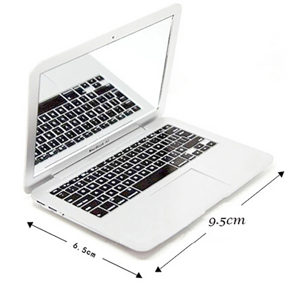 Portable Pocket Notebook Makeup Mirror Creative Cute Laptop Beauty Cosmetic Mirrors Single Side Lens Woman Make Up Tool M004 | Дом и сад