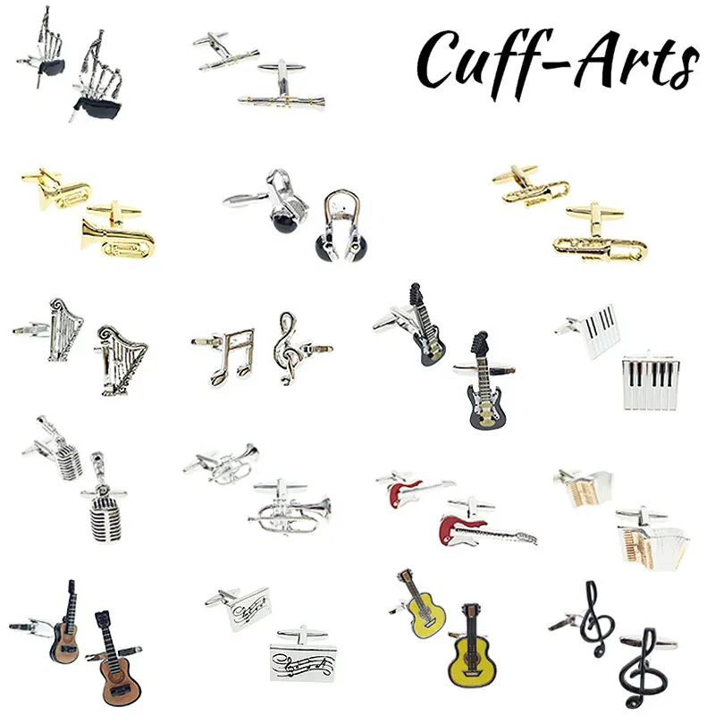 

Cufflinks For Men Musical Instruments Design Quality Brass Shirt Cufflinks Fashion Cuff Links By Cuffarts PT0024