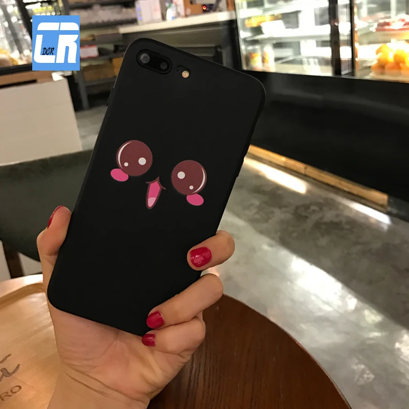 Милый простой черный мягкий тонкий чехол для Apple iPhone 5 5S SE 6 6S Plus 6s 7 8 plus силиконовые