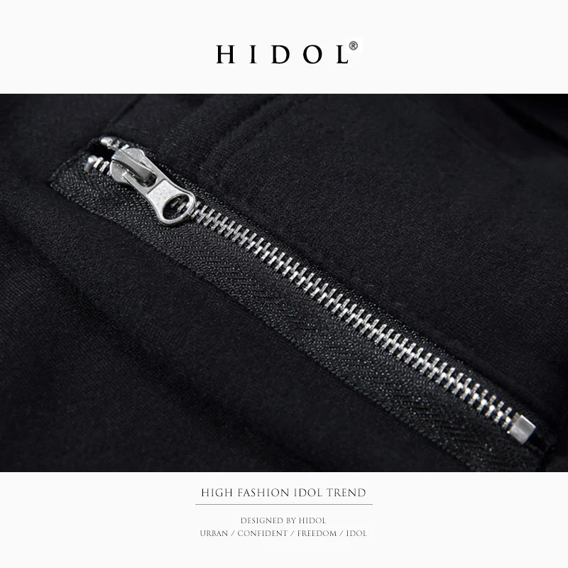 Oversize Военная Униформа флисовая толстовка ленты с карманом на молнии красный Swag