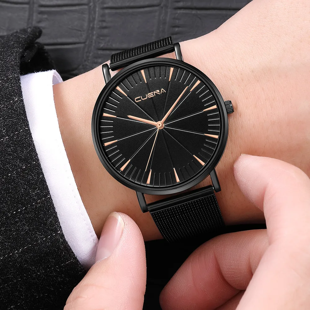 Мужские наручные часы CUENA аналоговые спортивные кварцевые деловые из