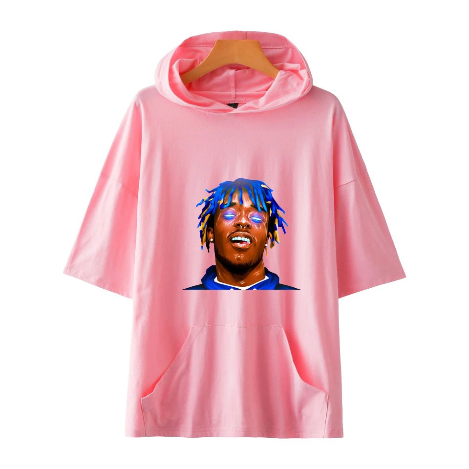 Футболка с капюшоном LIL UZI VERT в стиле хип-хоп для мужчин и женщин летняя