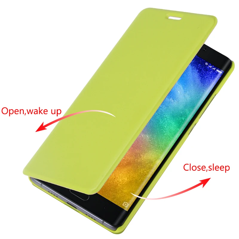 6 видов цветов для Xiaomi Mi Note 2 флип чехол телефона умный защитный Note2 5 7 дюймов