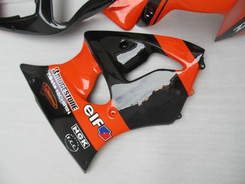 ABS full Fairing kit fit for Kawasaki ZX6R 1998 1999 NINJA ZX-6R 98 99 orange black high grade fairings set AS26 | Автомобили и