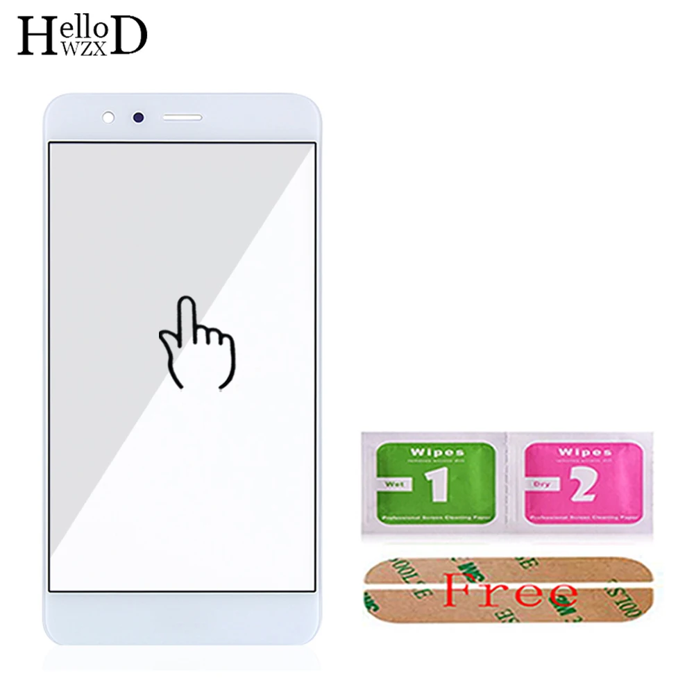 White No Tools 5,1 ''переднее внешнее стекло для Huawei P10 Lite(без сенсорного экрана стеклянная панель дигитайзера) Переднее стекло объектив сенсорные инструменты Бесплатный клей - Цвет: White No Tools