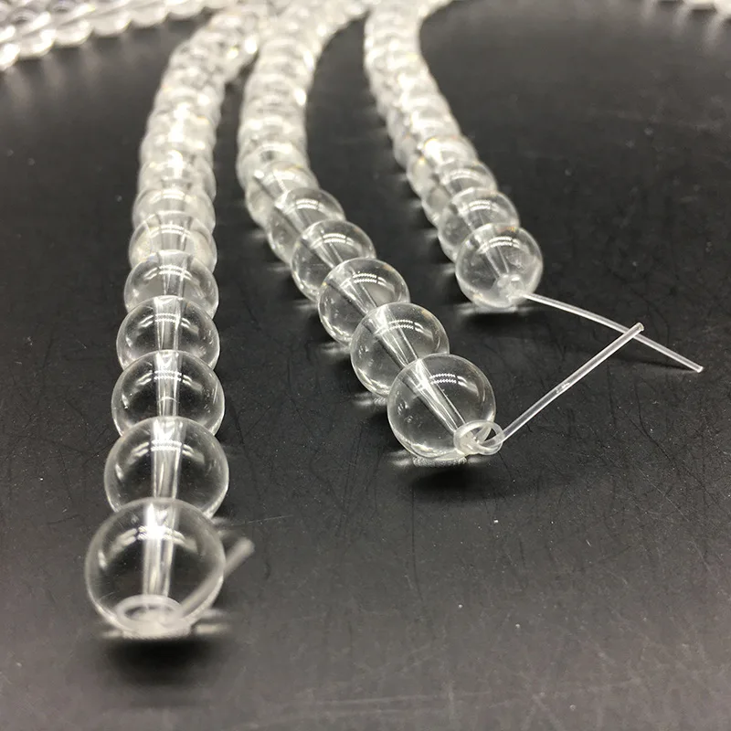 Натуральные белые бриллианты прозрачные круглые бусины россыпью 4/ 6/ 8/10/12/14 мм