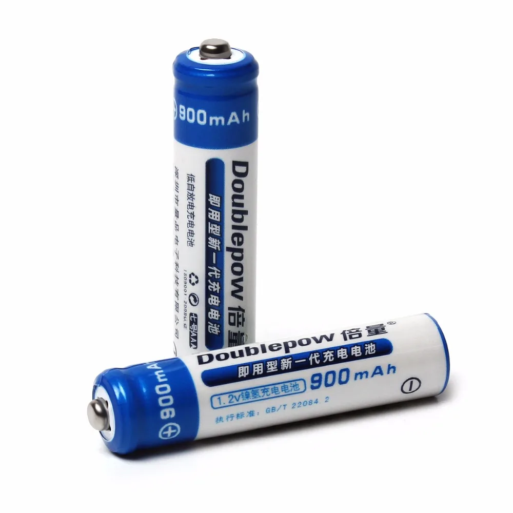 5 пар/лот перезаряжаемая батарея Doublepow AAA 1 2 В 900 мАч Ni MH LSD с циклом 1200|rechargeable