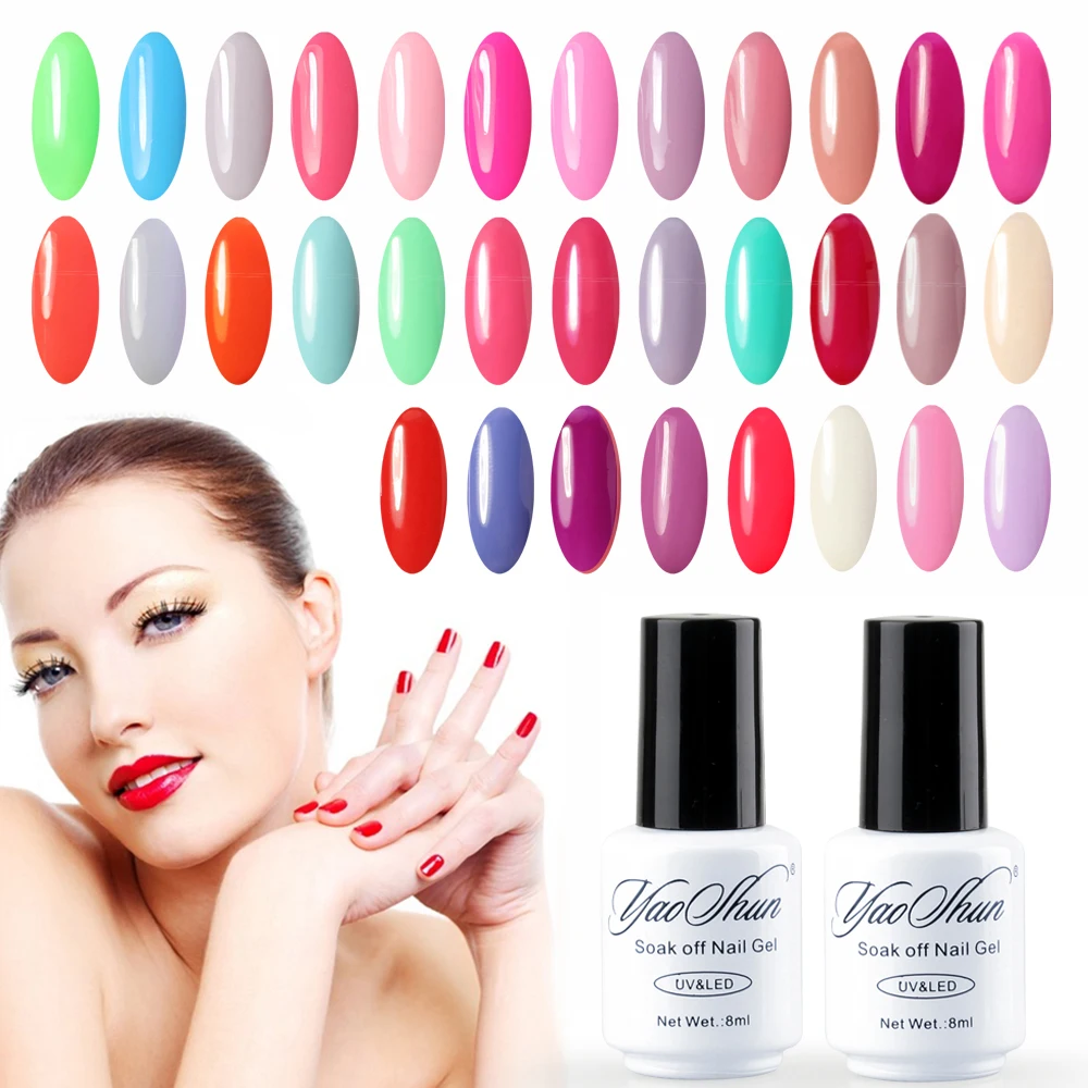 Yao Shun Nail Gel Polish Long Lasting Limited Sale UV LED Lacquer 1 pcs Color Art 8ML/PIECE | Красота и здоровье