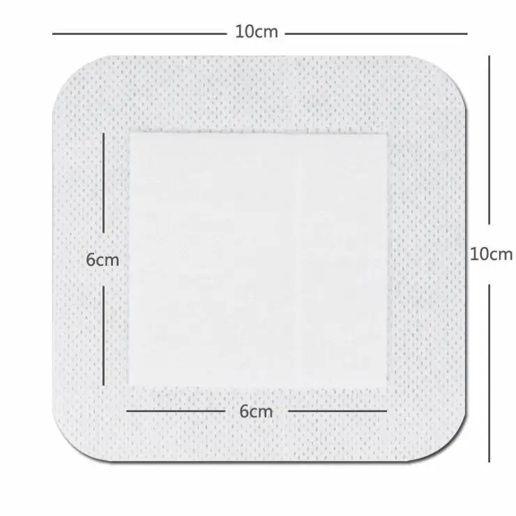 1pc 10X10cm 7 Размер/набор стерильные медицинские самоклеющиеся Нетканые повязки на рану аптечка первой помощи медицинские стикеры патч против инфекции - Цвет: 1pc 10X10cm