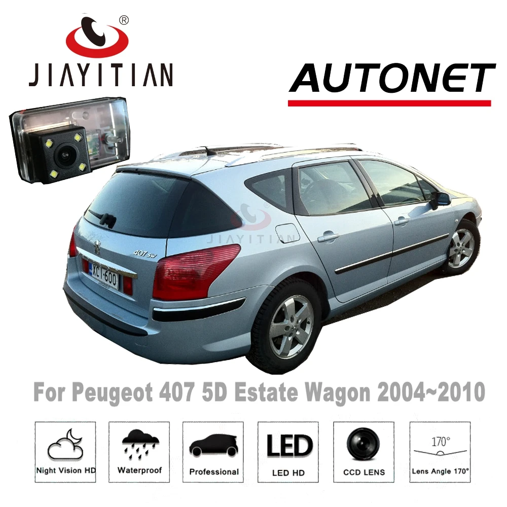 

JiaYiTian For Peugeot 407 5D Estate Wagon 2004~2010 Rear View camerae HD CCD/ Backup Parking Camera/Night Vision