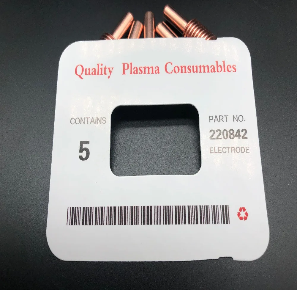 free shipping 15PCS ELECTRODE 220842+220816+220819+220817PLASMA CONSUMABLES