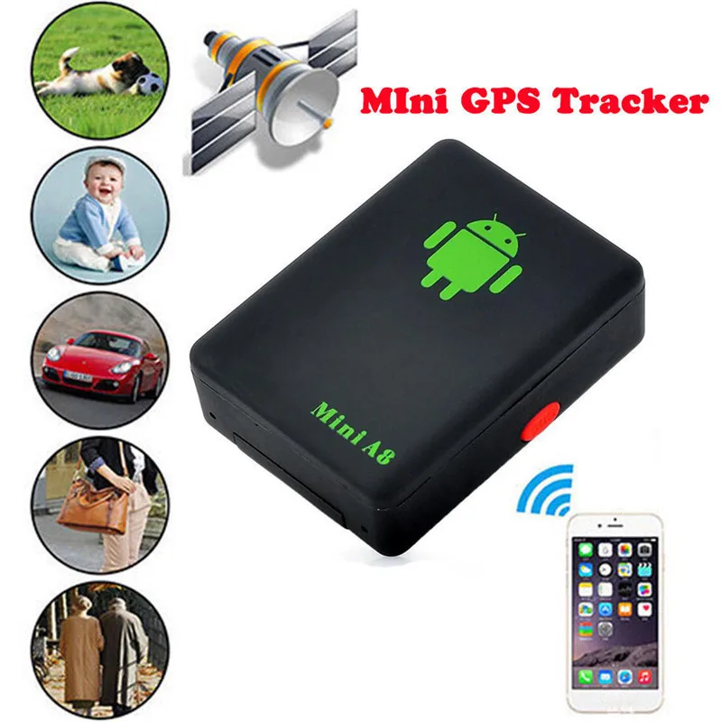 Автомобильный gps трекер мини A8 gps трекер автомобиля GSM/GPRS отслеживающее устройство анти-потерянный фунтов локатор домашних животных gps отслеживания трекер gps для собак