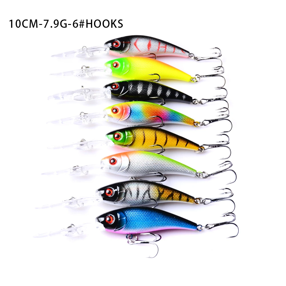 

YUZI 43pcs Minnow Fishing Lure Kit China Hard Bait Wobblers Fishing Tackle Artificial Fishing Tackle
