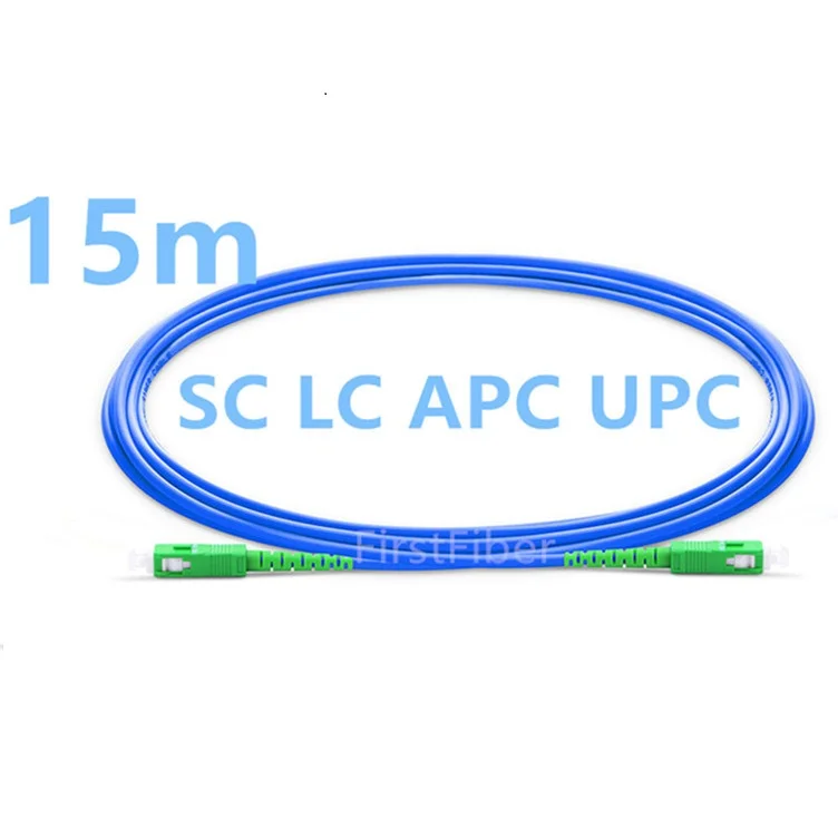 15 м SC/LC APC/UPC бронированный оптоволоконный патч-кабель оптический патч-корд