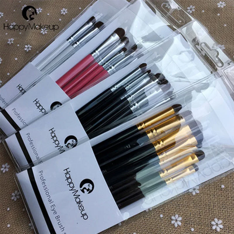 7 шт. набор кистей для глаз девочек высокое качество конский волос растушевка