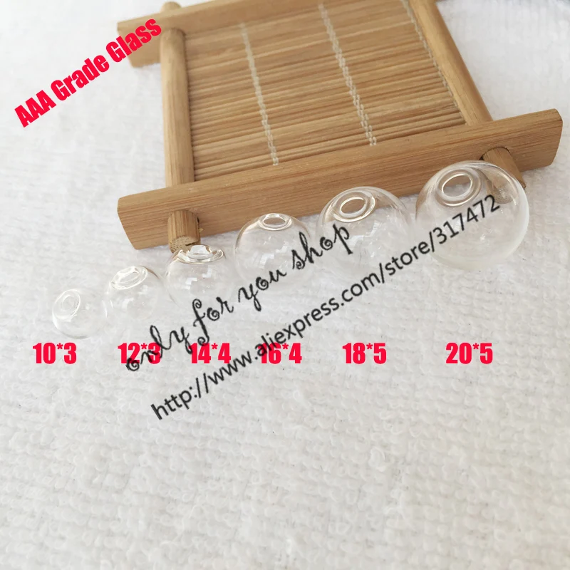 Акция! 20 шт./лот 16 мм шар 4 открытый стеклянный флакон пузырьковый DIY ювелирный