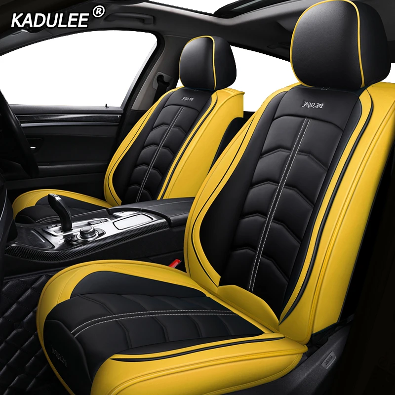 KADULEE Роскошный кожаный чехол для сиденья автомобиля для Volkswagen passat vw polo golf tiguan jetta touareg Sharan up Phaeton авто аксессуары